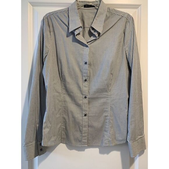 The Limited white/blue button down shirt Large - Picture 1 of 8